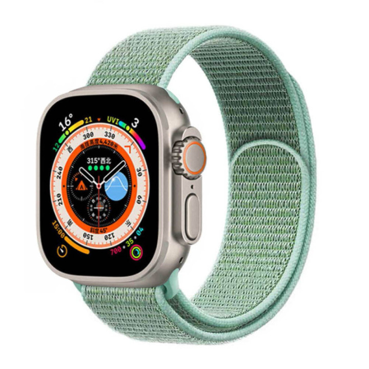 Nylon Armband Apple Watch 8 (41mm) - Marine Green