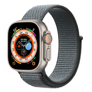 Nylon Armband Apple Watch 8 (41mm) - Storm Grey