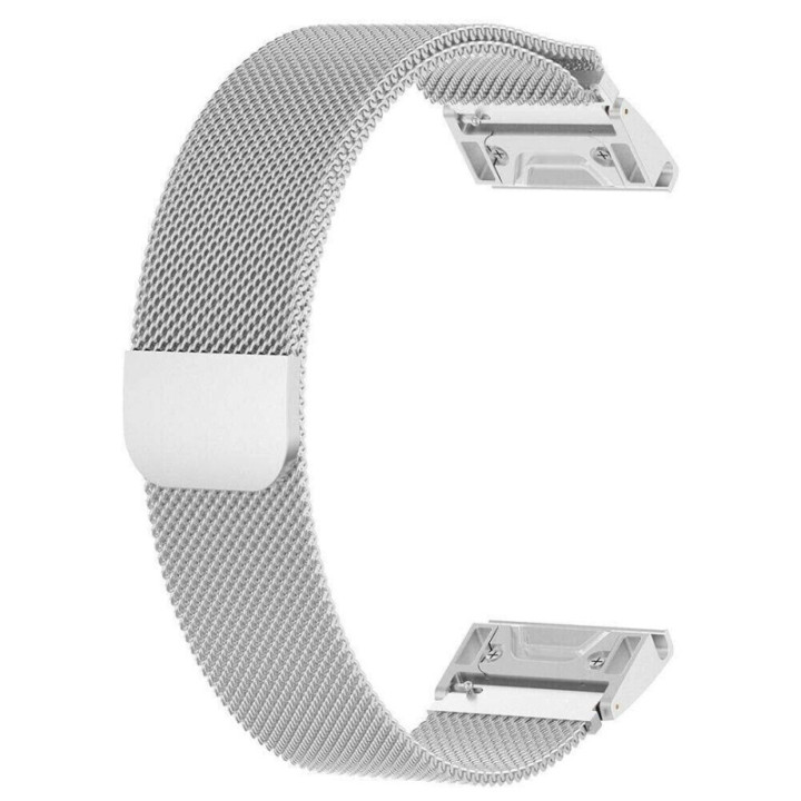 Milanese kellon renneke Garmin Fenix 6X Pro - Hopea