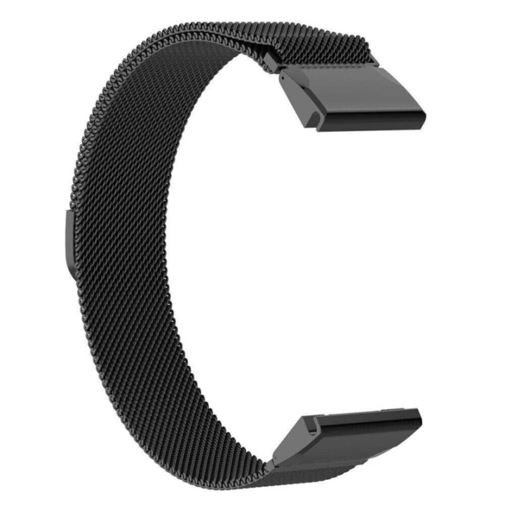 Milanese klockarmband Garmin Fenix 7 - Svart