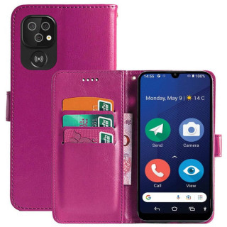 Handyhülle 3-Karten Doro 8210 - Rosa