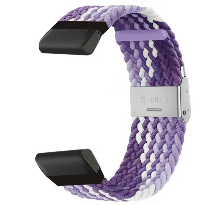 Punottu kellon ranneke Garmin D2 Charlie - Gradient purple