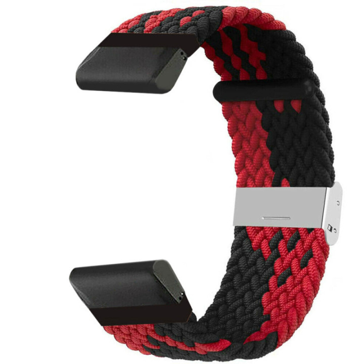 Punottu kellon ranneke Garmin D2 Charlie - Redblack
