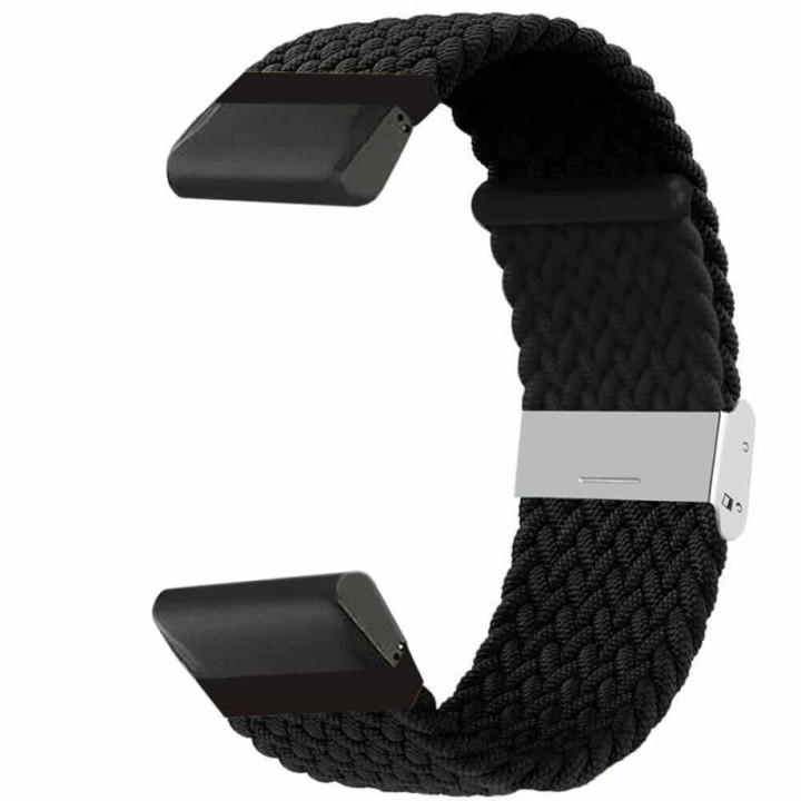 Geflochtenes Uhr Armband Garmin D2 Charlie - Black