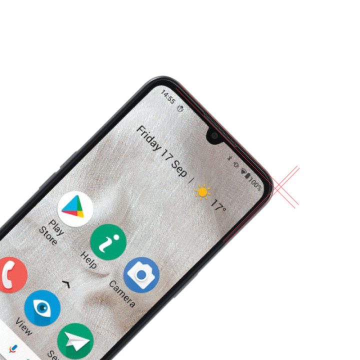 Tempered glass Screenprotector Doro 8100