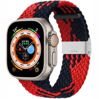 Flettet klokkerem Apple Watch Ultra (49mm) - Redblack