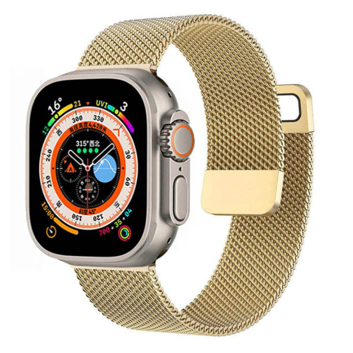 Milanese watchband Apple Watch Ultra (49mm) - Gold
