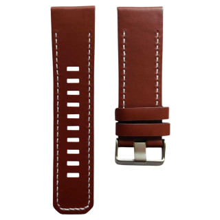 Nahka Kellon ranneke pin Garmin D2 Bravo - Ruskea