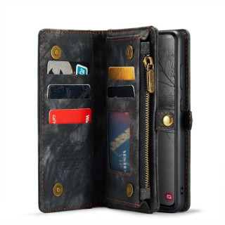 CaseMe Wallet Case 11-card Samsung Galaxy S24 - Black/Grey