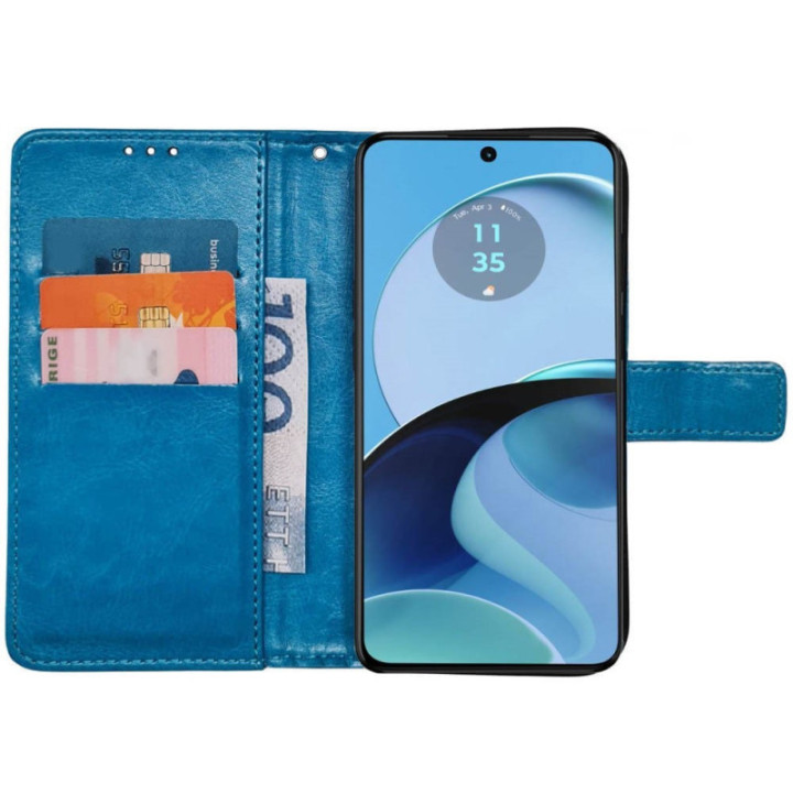 Wallet cover 3-card Motorola Moto G14 - Lightblue