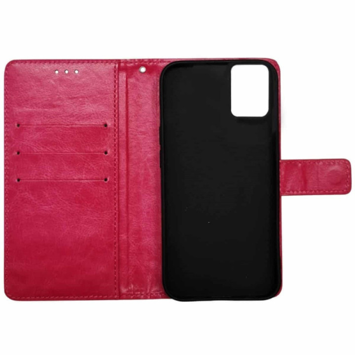 Wallet cover 3-kort Motorola Moto G14 - Lyserød