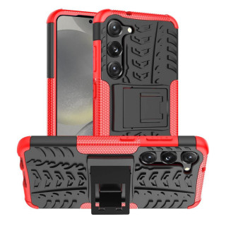 Kickstand silicone case Samsung Galaxy S24 Plus - Red