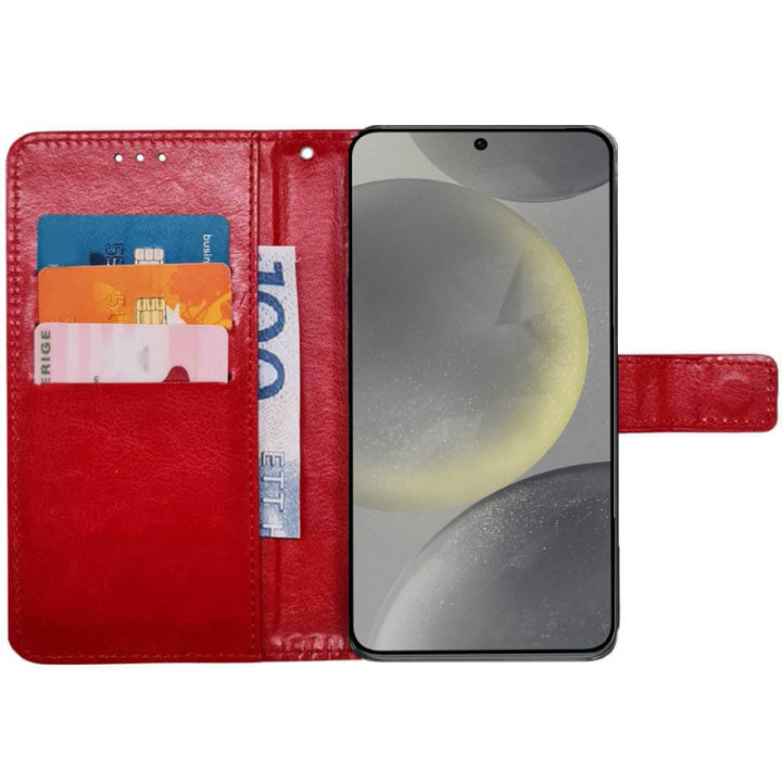 Wallet cover 3-card Samsung Galaxy S24 Plus - Red