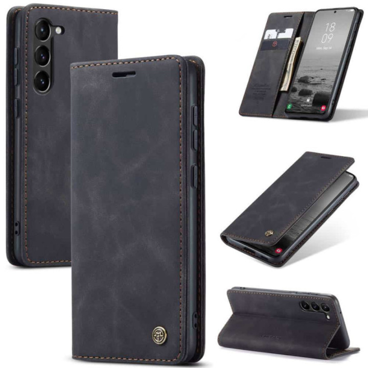 CaseMe Smart Magnet FlipCase Samsung Galaxy S24 Plus - Musta