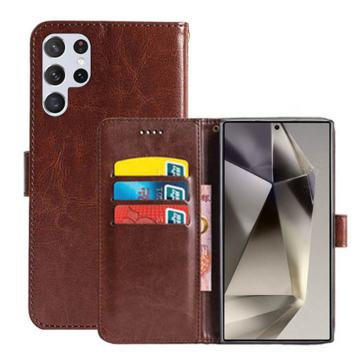 Handyhülle 3-Karten Samsung Galaxy S24 Ultra - Braun