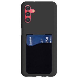 Silikone cover med kortholder Samsung Galaxy A05s - Sort