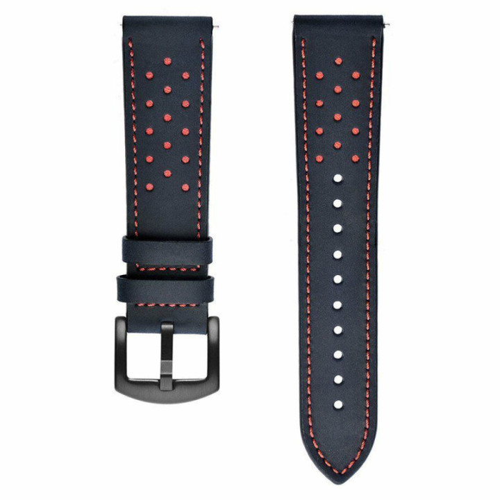 Leder Uhrarmband Amazfit Active – Schwarz