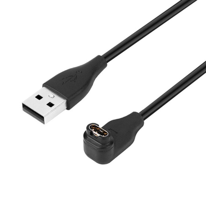 Opladningskabel Datasynk 90° USB-A Garmin Vivomove 3s 