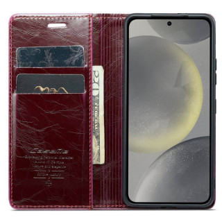 CaseMe mobilplånbok 2-kort Samsung Galaxy S24 Plus - Vinröd