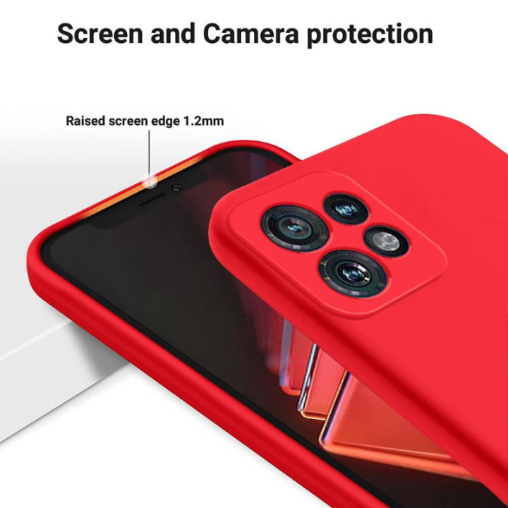 Liquid silicone case Motorola Edge 40 Pro - Red