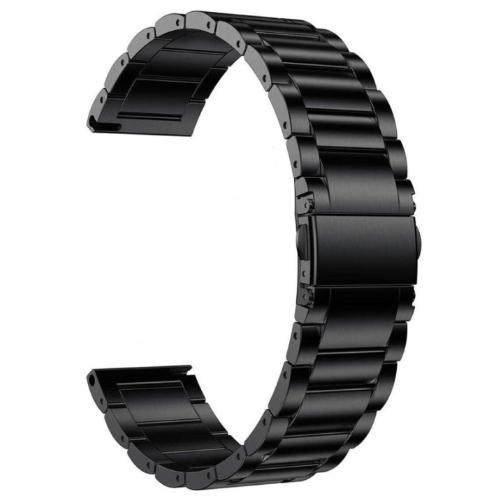 Kellon ranneke ruostumatonta terästä Garmin Forerunner 265S - Musta