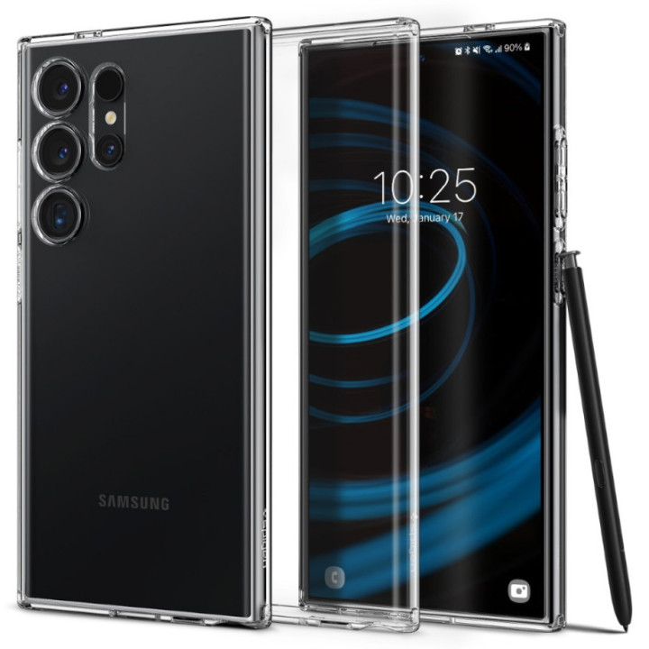 Spigen Liquid Crystal deksel Samsung Galaxy S24 Ultra - Crystal clear