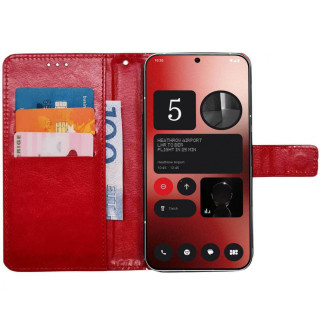 Lommebokdeksel 3-kort Nothing Phone 2a - Rød
