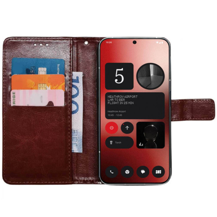 Handyhülle 3-Karten Nothing Phone 2a - Braun