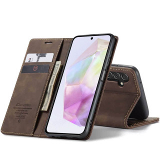 CaseMe FlipCase 013 Samsung Galaxy A35 - Coffee