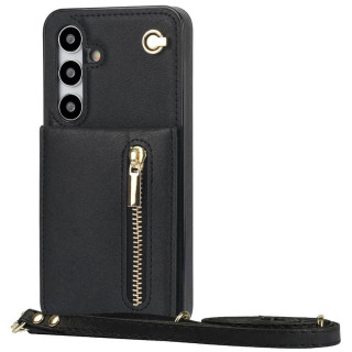 Zipper halskæde cover Samsung Galaxy S24 Plus - Sort