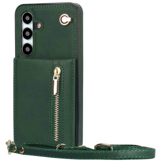 Zipper necklace case Samsung Galaxy S24 Plus - Green