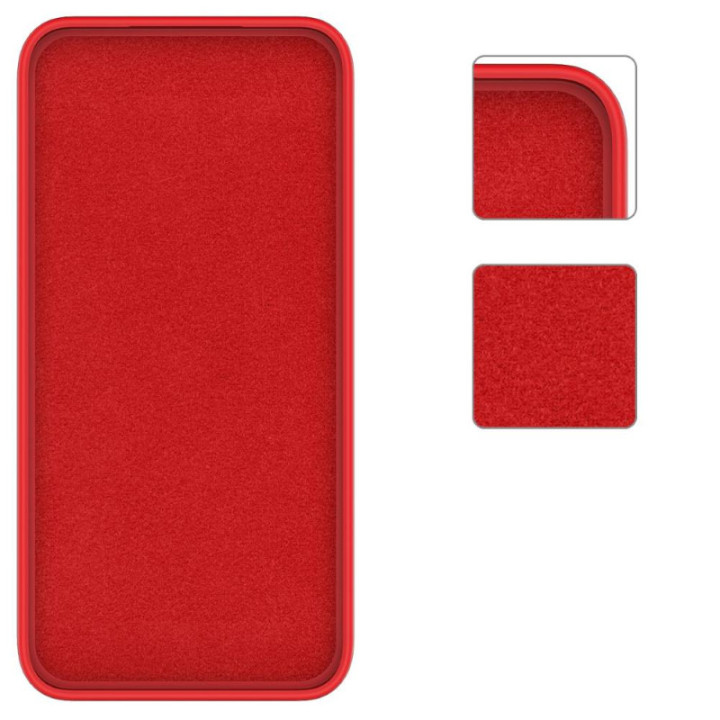 Liquid silikone cover Motorola Edge 50 Pro - Rød