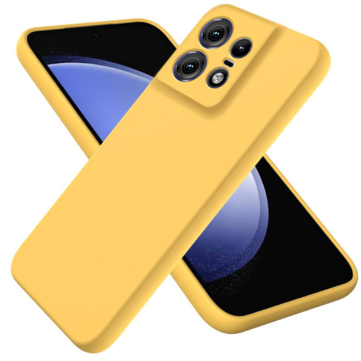 Liquid silicone case Motorola Edge 50 Pro - Yellow