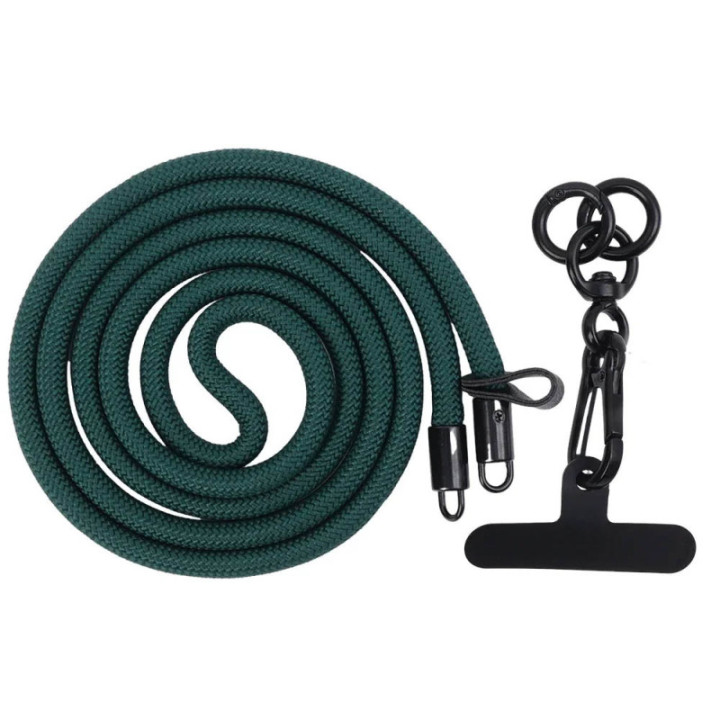 Mobile Neck Strap with Attachment Plate - Petrol