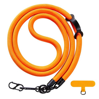 Handy Halskette 10mm mit Befestigungsplatte - Orange