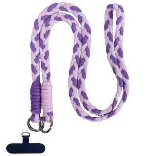 Mobilhalsband 12mm med fästbricka - Lavender Dream