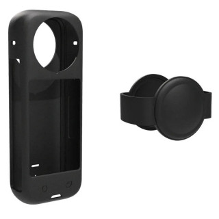 Silikonskal 2i1 Insta360 X4 - Svart