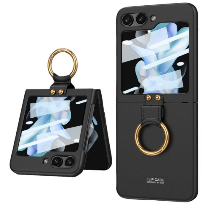 GKK Ring Case Samsung Galaxy Z Flip 6 - Svart