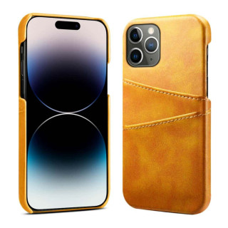 Retro Case with Cardslots Apple iPhone 16 Pro - Yellow