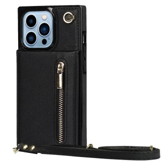 Zipper halskæde cover Apple iPhone 16 Pro - Sort