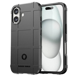 Rugged Shield Case Apple iPhone 16 - Black