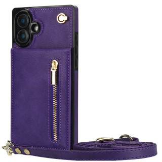 Zipper halskæde cover Apple iPhone 16 - Lilla