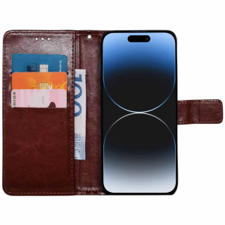 Handyhülle 3-Karten Apple iPhone 16 - Braun