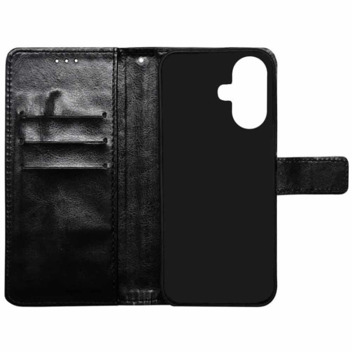 Wallet cover 3-kort Apple iPhone 16 - Sort