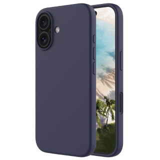 Liquid silikone cover Apple iPhone 16 Plus - Midnight Blue