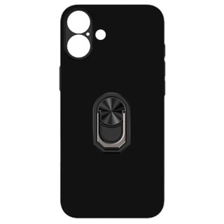 TPU Ringhülle Apple iPhone 16 Plus - Schwarz