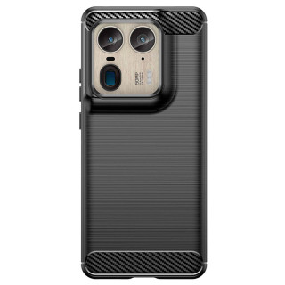 Brushed silicone case Motorola Edge 50 Ultra - Black