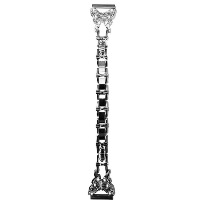 Uhrarmband Bling Butterfly Samsung Galaxy Watch 7 (44mm) - Silber