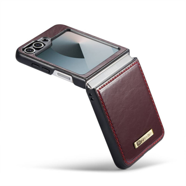 CaseMe puhelimenkotelo 003 Samsung Galaxy Z Flip 6 - Viininpunainen