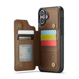 CaseMe Handyhülle C22 Apple iPhone 16 Plus - Braun